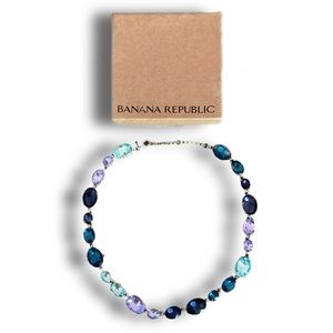Banana Republic Faux Gemstone Statement Necklace